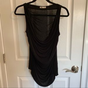 Capote Black Cowl Neck Blouse